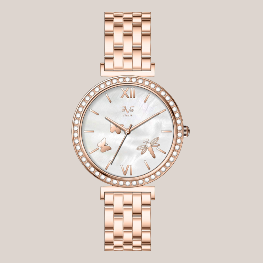 RELOJ ORO ROSA V1969-1121-31 MUJER