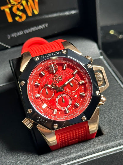 Reloj Technosport Hombre TS-100-2AV Rojo