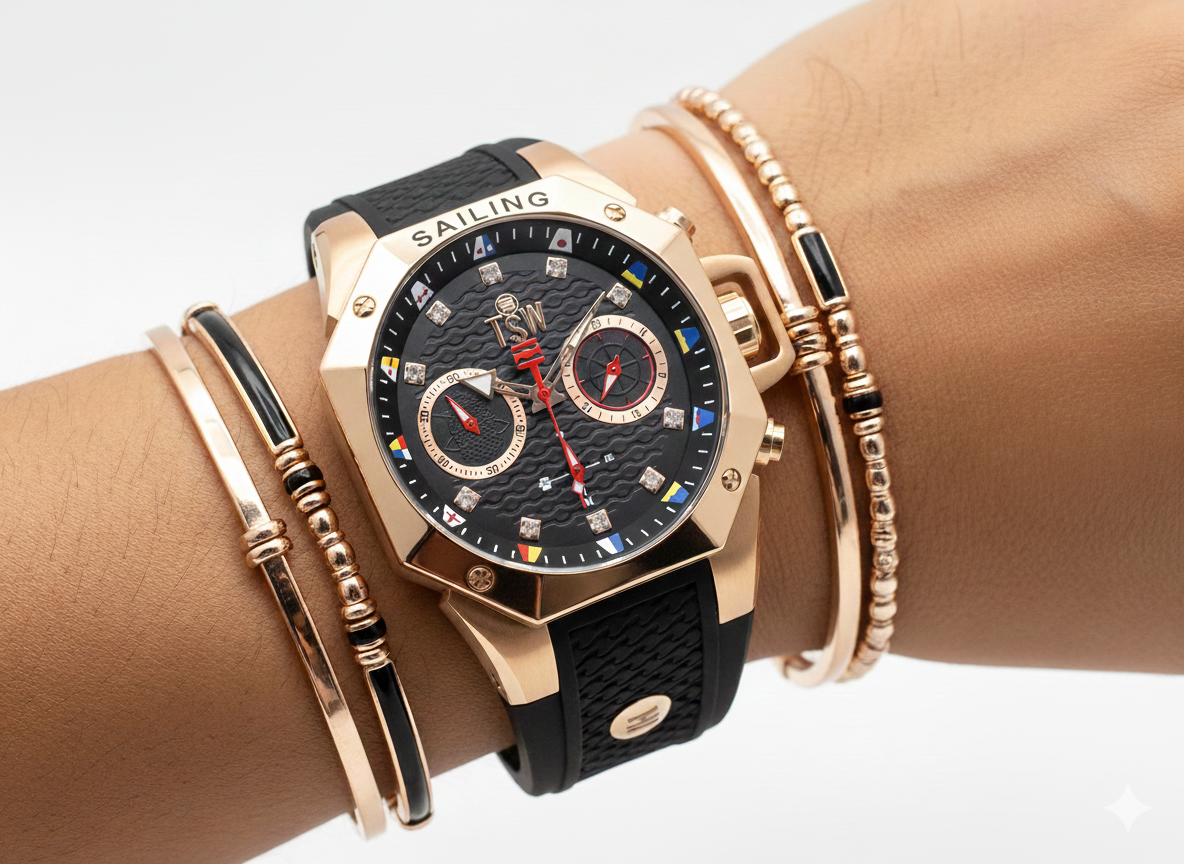 Reloj Technosport Mujer TS-100-LS2 NEGRO