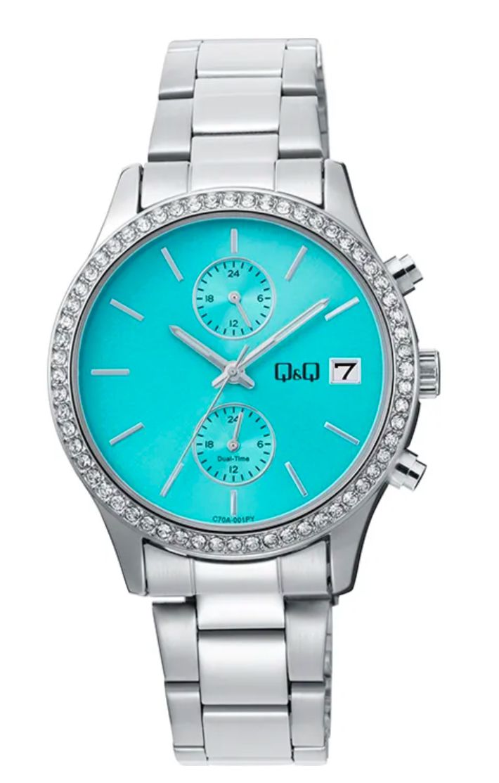 Reloj Q&Q C70A-001PY Plateado Mujer