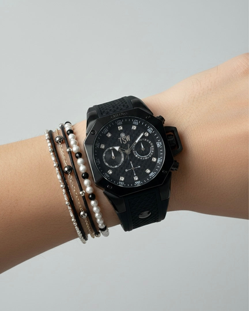 Reloj Technosport Mujer TS-100-LS4 NEGRO