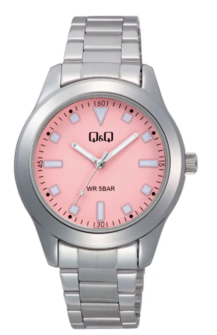 Reloj  Q&Q Q35B-006PY Plateado Mujer
