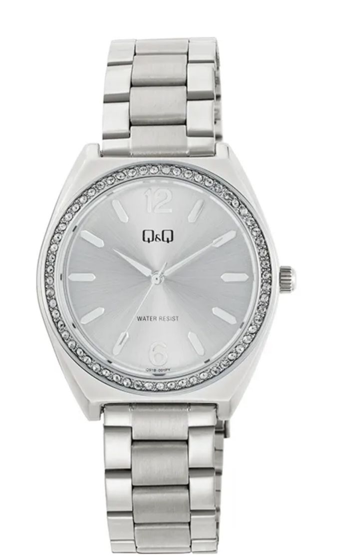 Reloj Q&Q Q91B-001PY Plateado Mujer