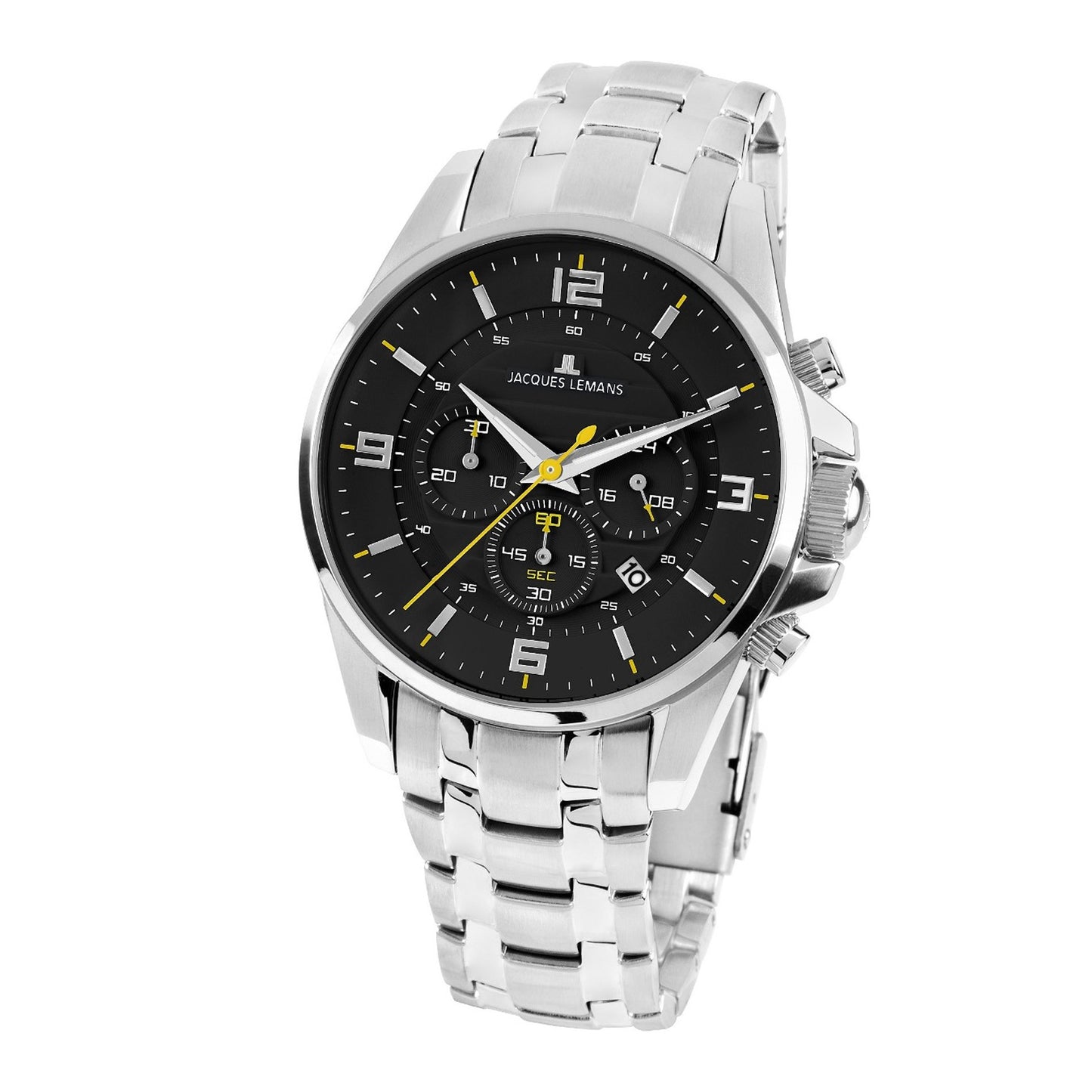 Reloj Jacques Lemans  Hombre Plateado