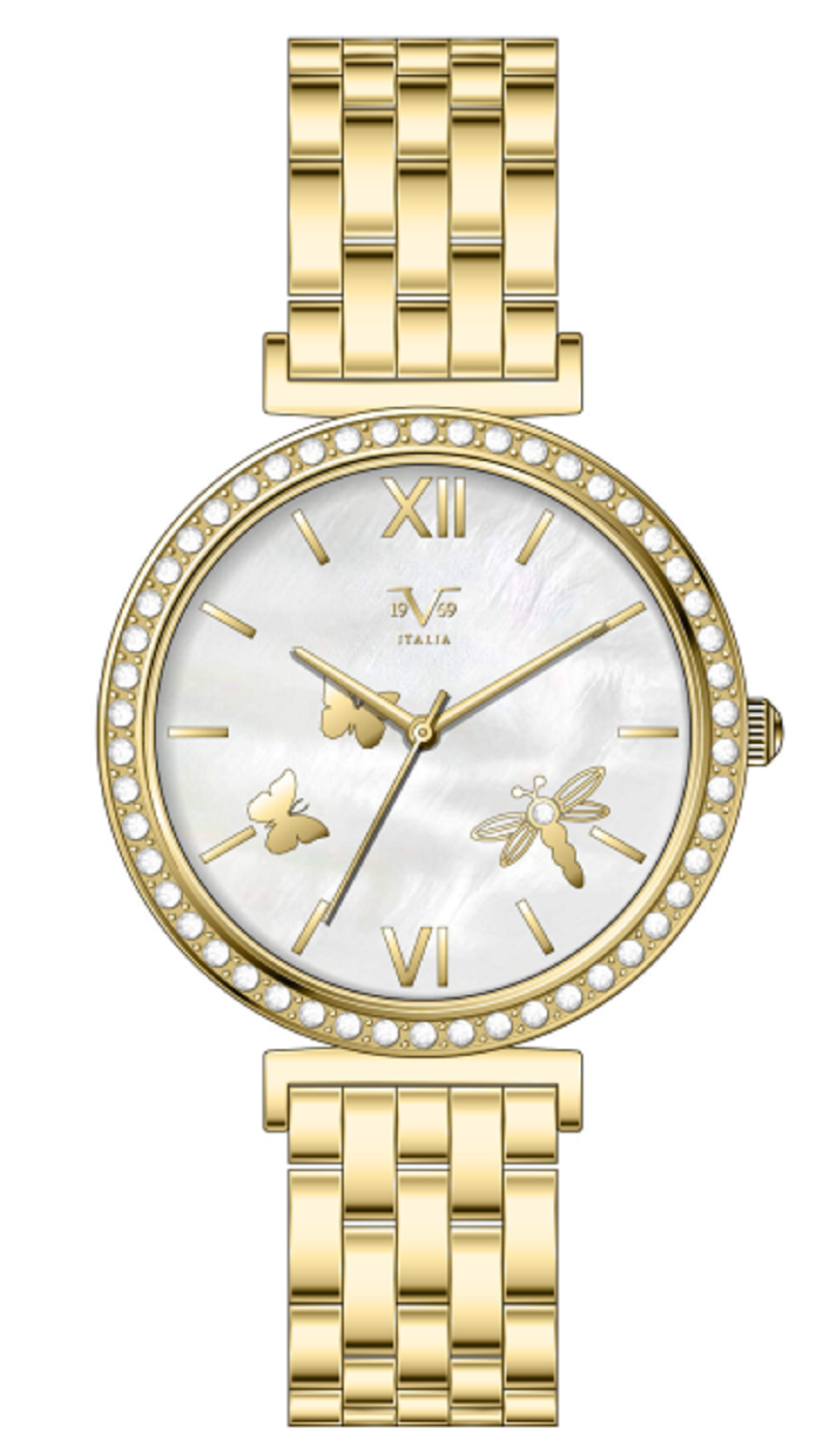 RELOJ DORADO V1969-1121-30  MUJER