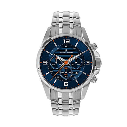 Reloj Jacques Lemans  Hombre Plateado